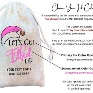 Let's Get Elfed Up Bachelorette or Birthday Favor and Gift Bags, Christmas Party Hangover Recovery Kit Goodie Bag image 3