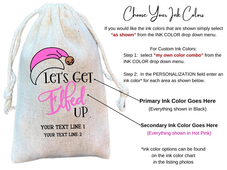 Let's Get Elfed Up Bachelorette or Birthday Favor and Gift Bags, Christmas Party Hangover Recovery Kit Goodie Bag image 3