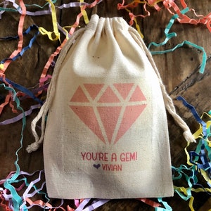 Set of 10 Diva Birthday  Party Favor Bags - You're a Gem! (Item 2163A)