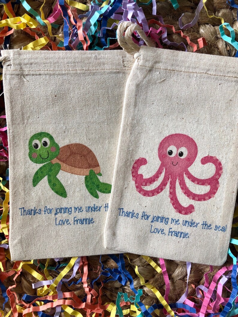 Set of 10 Under the Sea Party Favor Bags / Birthday or Baby Etsy