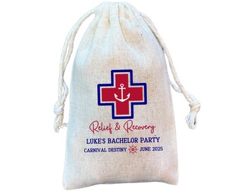 Nautical Hangover Kit Favor Bag: Cruise Bachelorette, Bachelor Party
