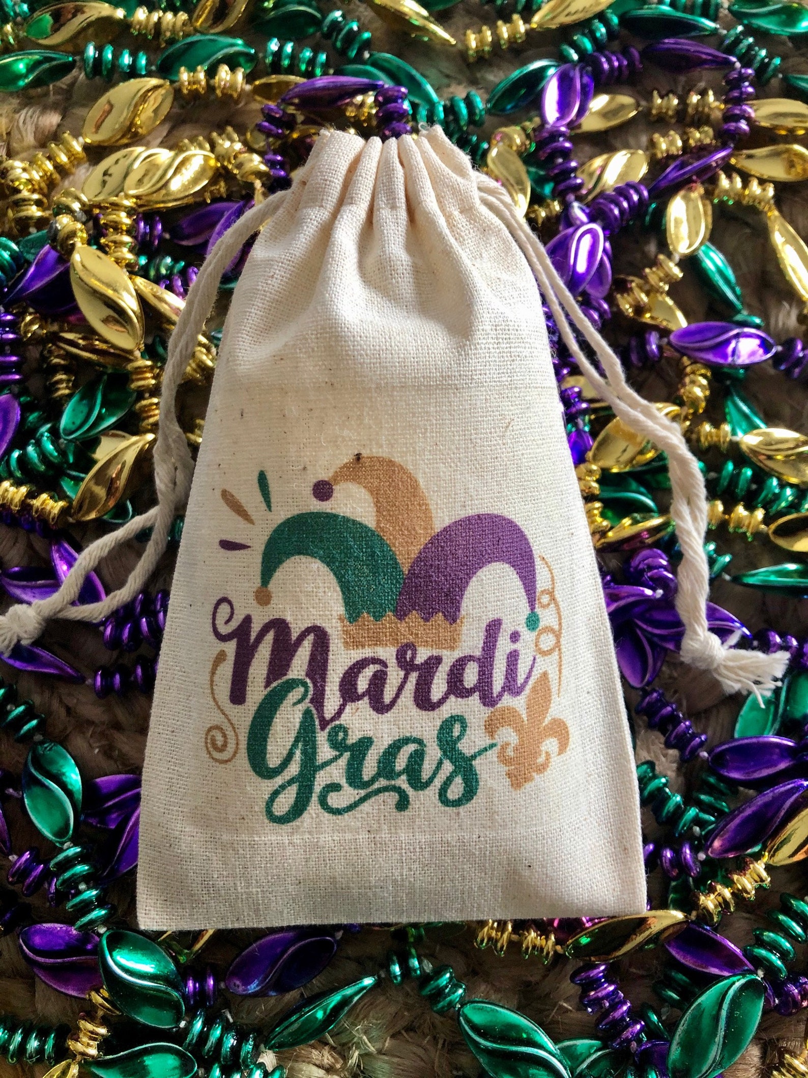 Set of 10 Mardi Gras Party Favor Bags NOLA Item 2064A Etsy Polska