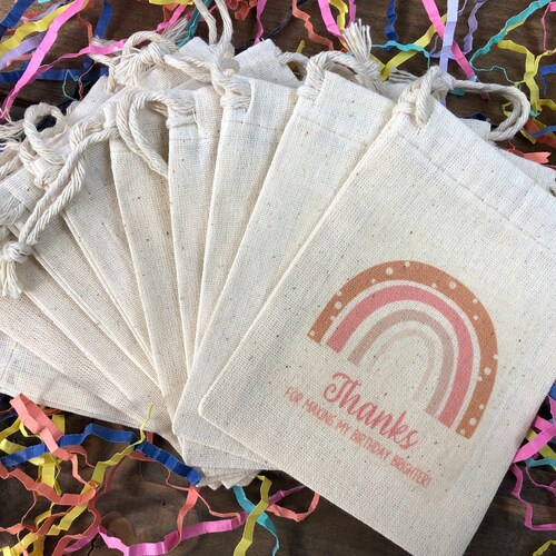 Boho Party Favor Bags Etsy Canada