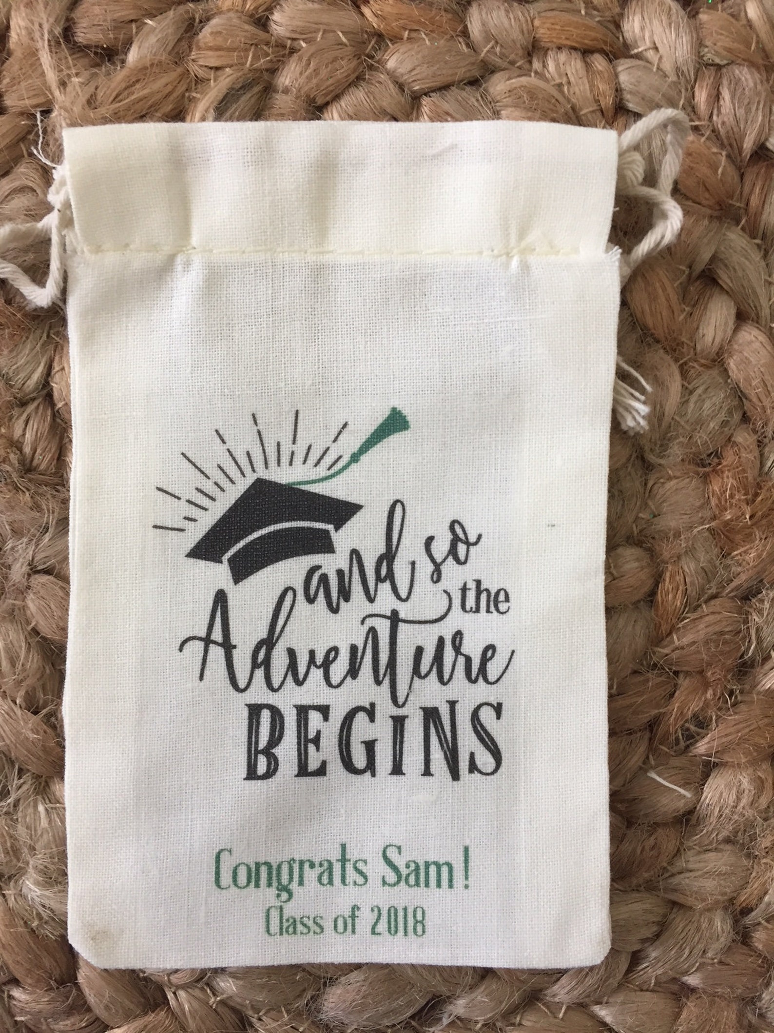 Set of 10 Graduation Party Favor Bags and so the Adventure Etsy