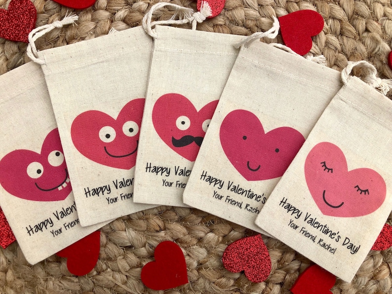 Set of 10 Kid's Valentine's Day Party Favor Bags / Etsy