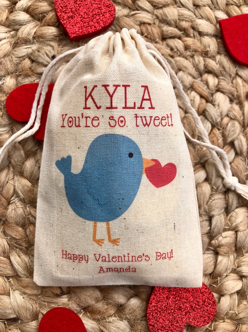 Set of 10 Kid's Valentine's Day Party Favor Bags / Etsy
