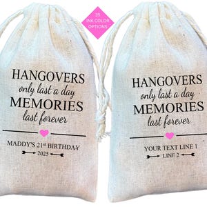 Personalized Hangover Kit Bag: Bachelorette Birthday Party Favor bild 3
