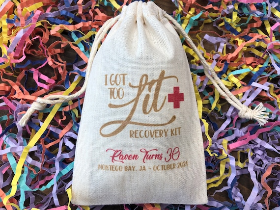 Set of 10 I Got Too Lit Recovery Kit / Survival Kit Bags