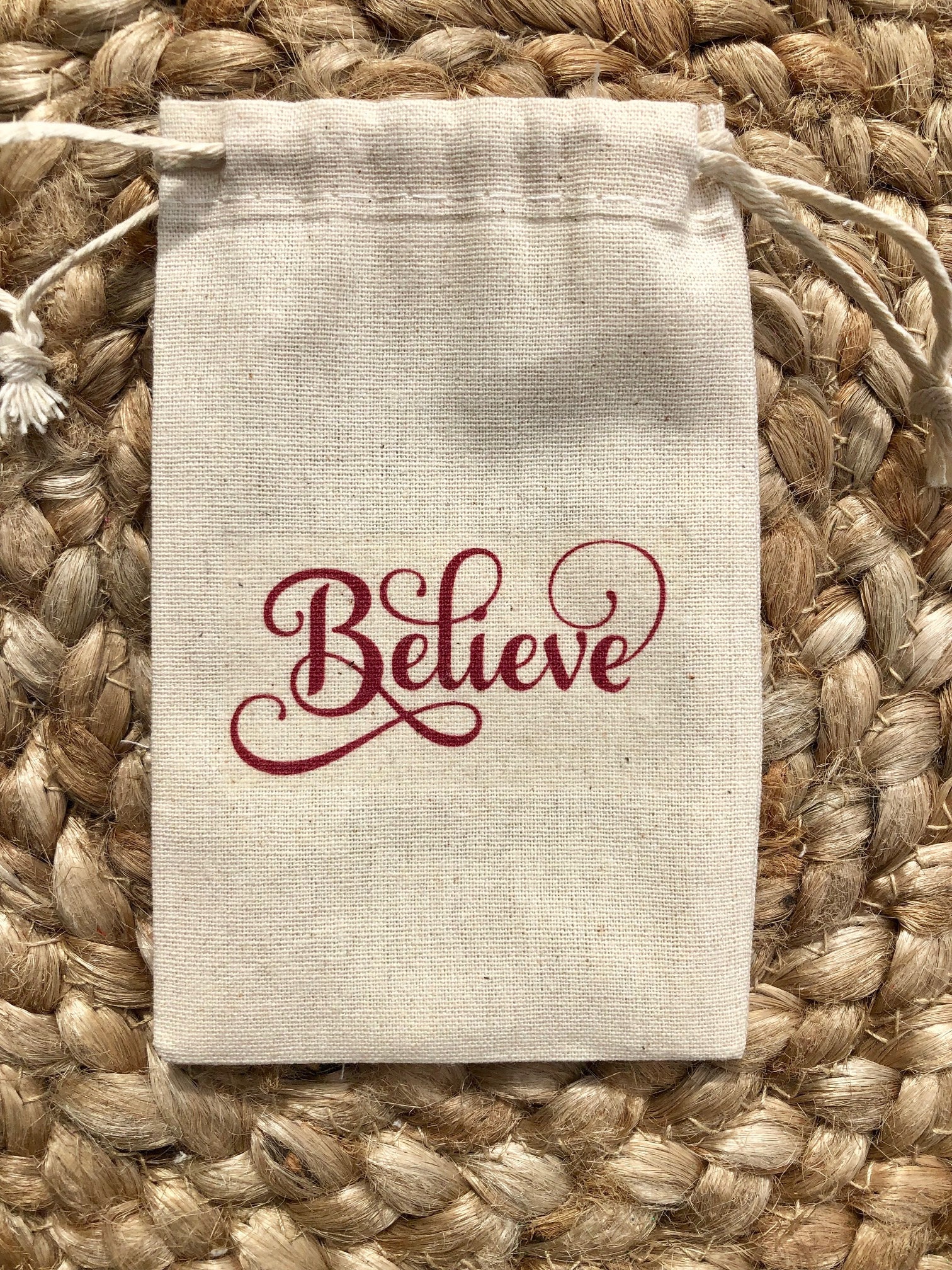 Set of 10 Christmas Treat Bags / Holiday Favor Bags / Believe Etsy