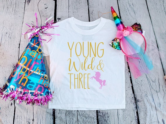 Unicorn 3rd cheap birthday shirt