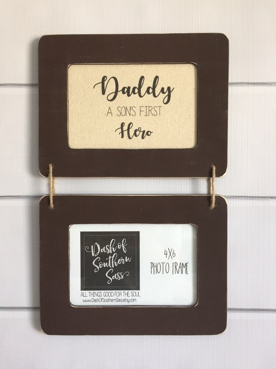 Picture Frame With E Daddy A Son S First Hero Gift For Dad Item 1112f