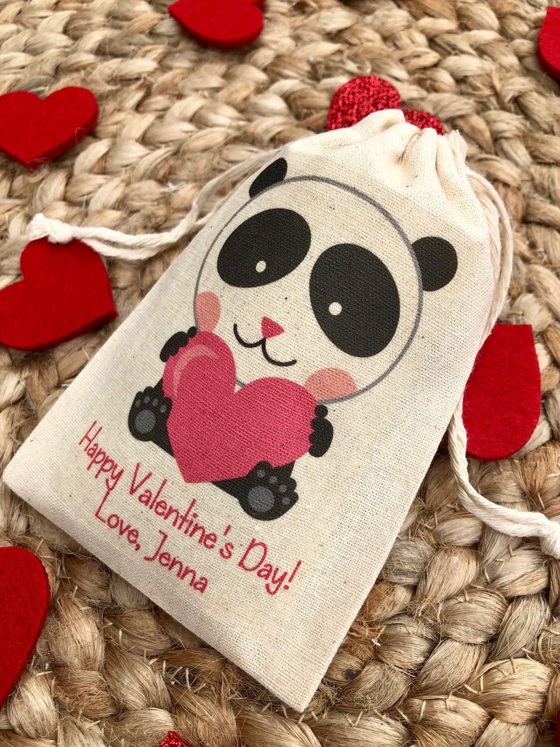 Set of 10 Kid's Valentine's Day Party Favor Bags / Etsy