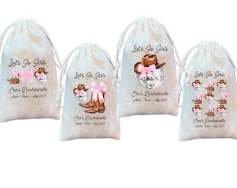 Bolsas de regalo para fiesta de vaquera disco: despedida de soltera, cumpleaños y viaje de chicas