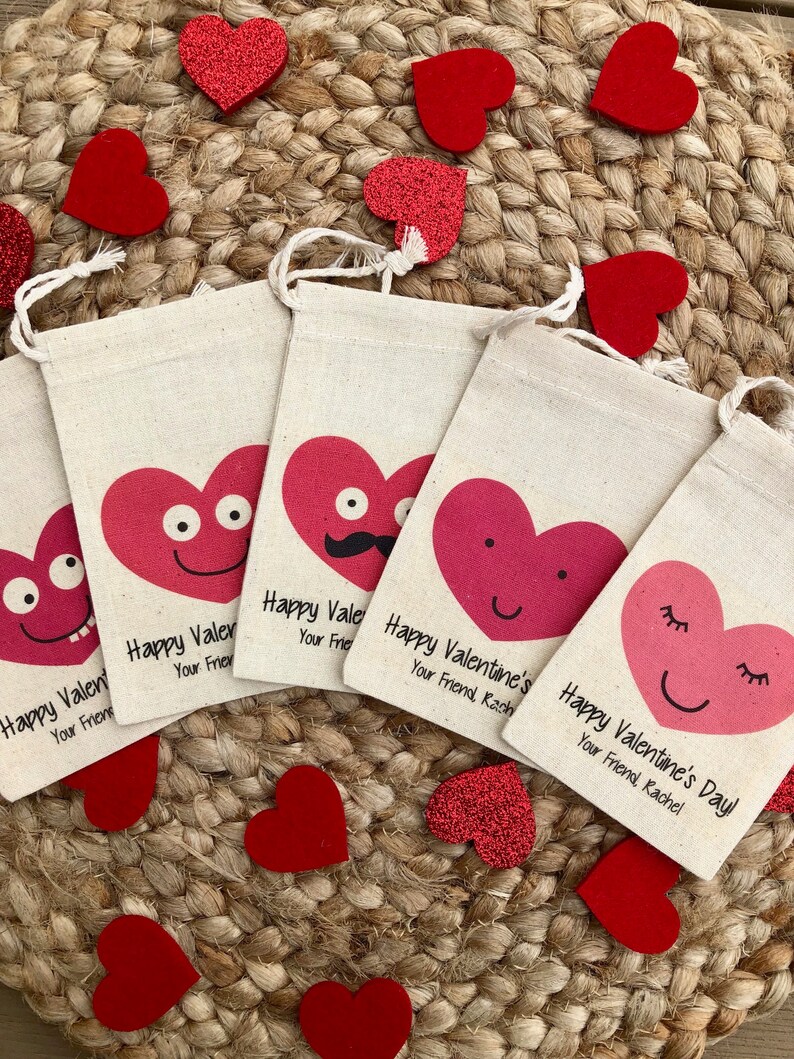 Set of 10 Kid's Valentine's Day Party Favor Bags / Etsy