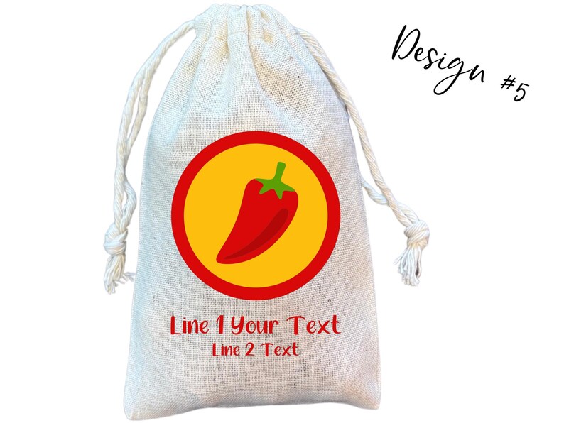 Cinco de Mayo Party Favor Bags: Mexican Fiesta Cotton Gift Bags design 5