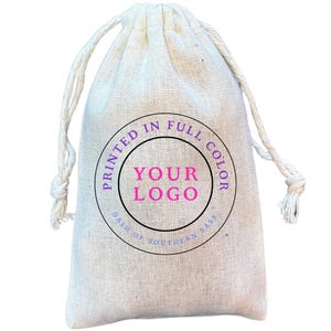 Custom Drawstring Favor Bags with Your Logo or Design