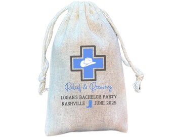 Bolsas de regalo para la resaca del country western: bolsas de recuerdos para fiestas de Nashville