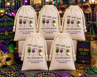 Bolsa para recuperarse de la resaca de Nueva Orleans: recuerdo de despedida de soltera de Nueva Orleans