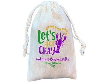 NOLA Hangover Kit Bag: Let's Get Cray, New Orleans Favor Bag
