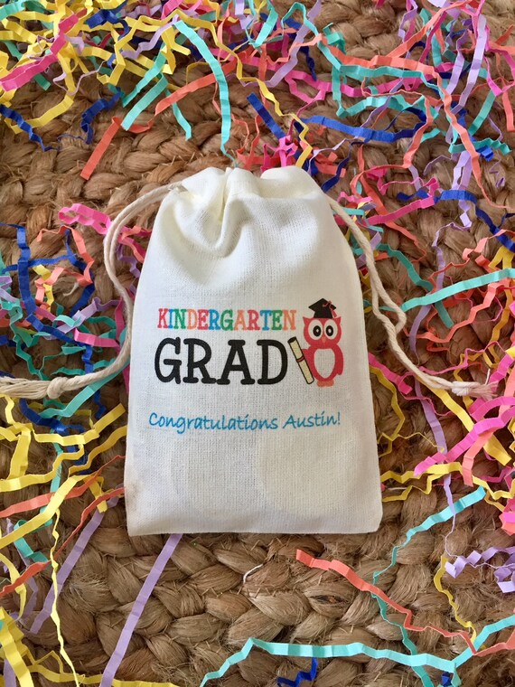 Kindergarten Graduation Party Favor Bags Personalized Set of Etsy