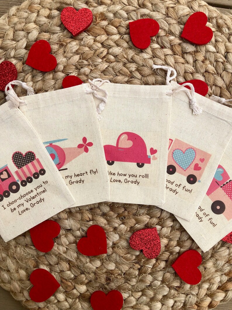Set of 10 Kid's Valentine's Day Party Favor Bags / Etsy