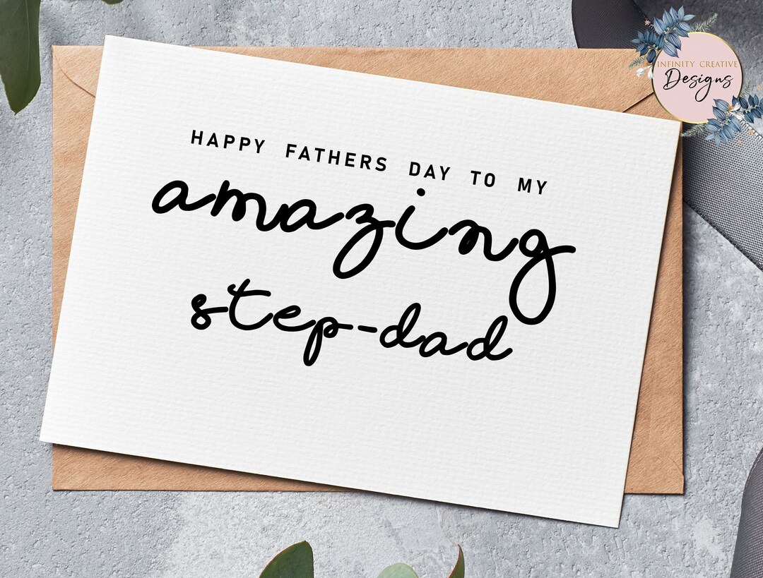 Step-dad Card Printable Step-dad Cardinstant Downloadcute - Etsy