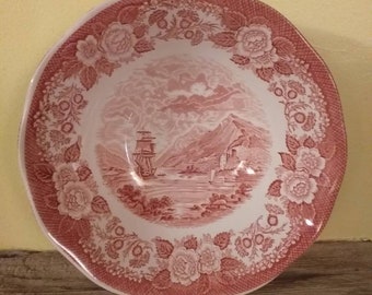 Dessertschale D 13 cm H 3,3 cm Enoch Wedgwood Royal Homes of Britain Red