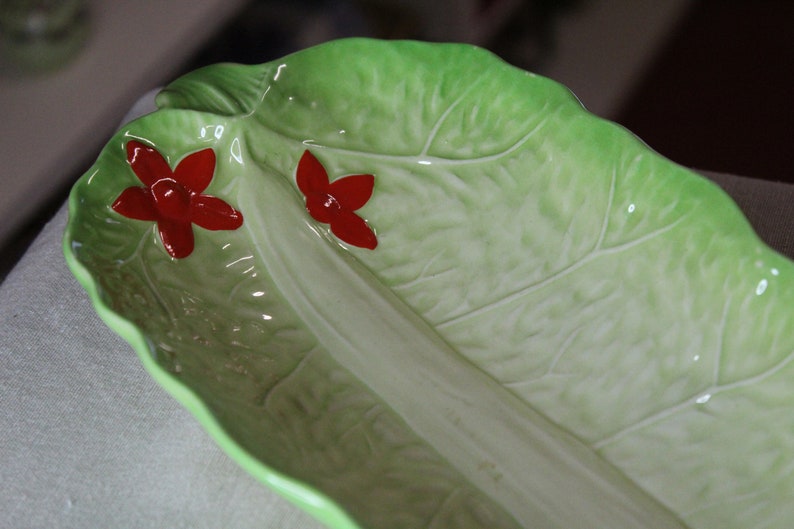 Beswick Ware Cabbage Leaf Serving Dish Etsy