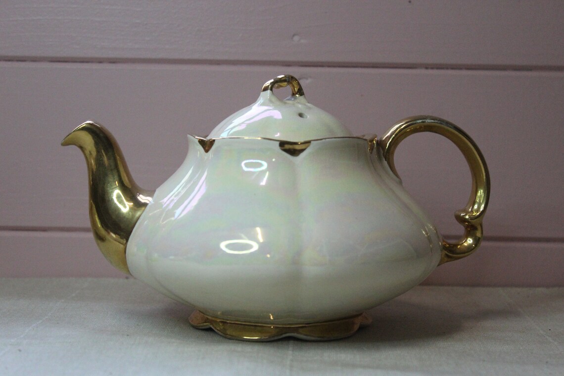 Burslem Ellgreave Pottery Teapot Milk Jug and Sugar Pot Etsy UK
