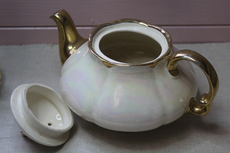 Burslem Ellgreave Pottery Teapot Milk Jug and Sugar Pot Etsy UK