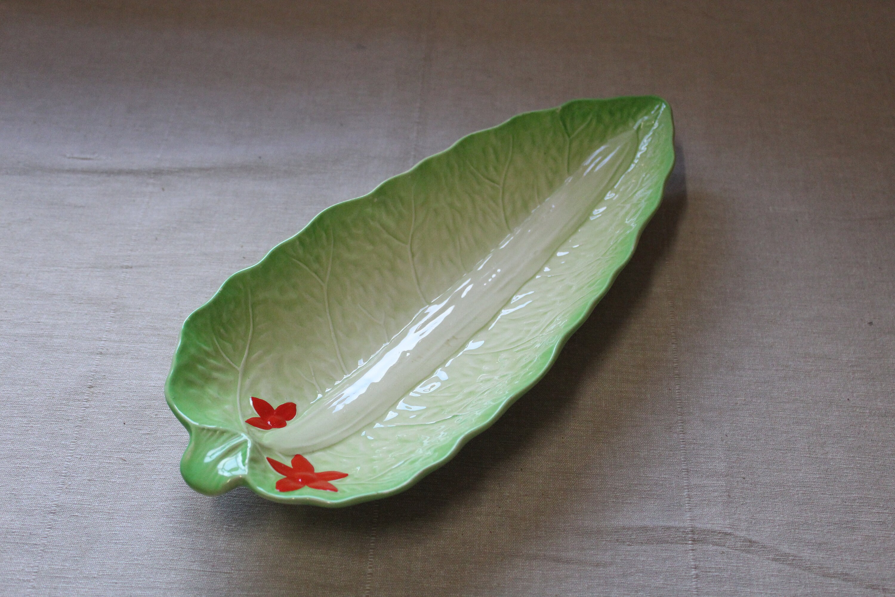 Beswick Ware Cabbage Leaf Serving Dish Etsy
