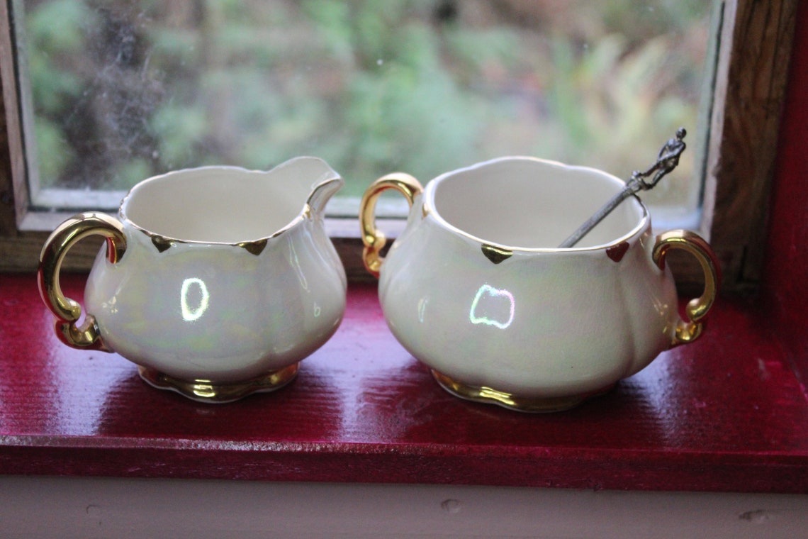 Burslem Ellgreave Pottery Teapot Milk Jug and Sugar Pot Etsy