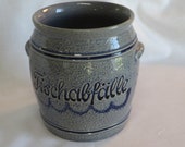 German Tischabfälle Salt Glazed Stoneware Crock Translated quot Table Scraps.