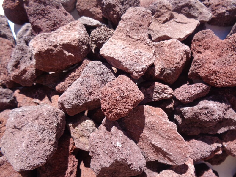 4lb Large Red Lava Rock, Aquarium Decor, Aquascape, Fish Tank, Planted