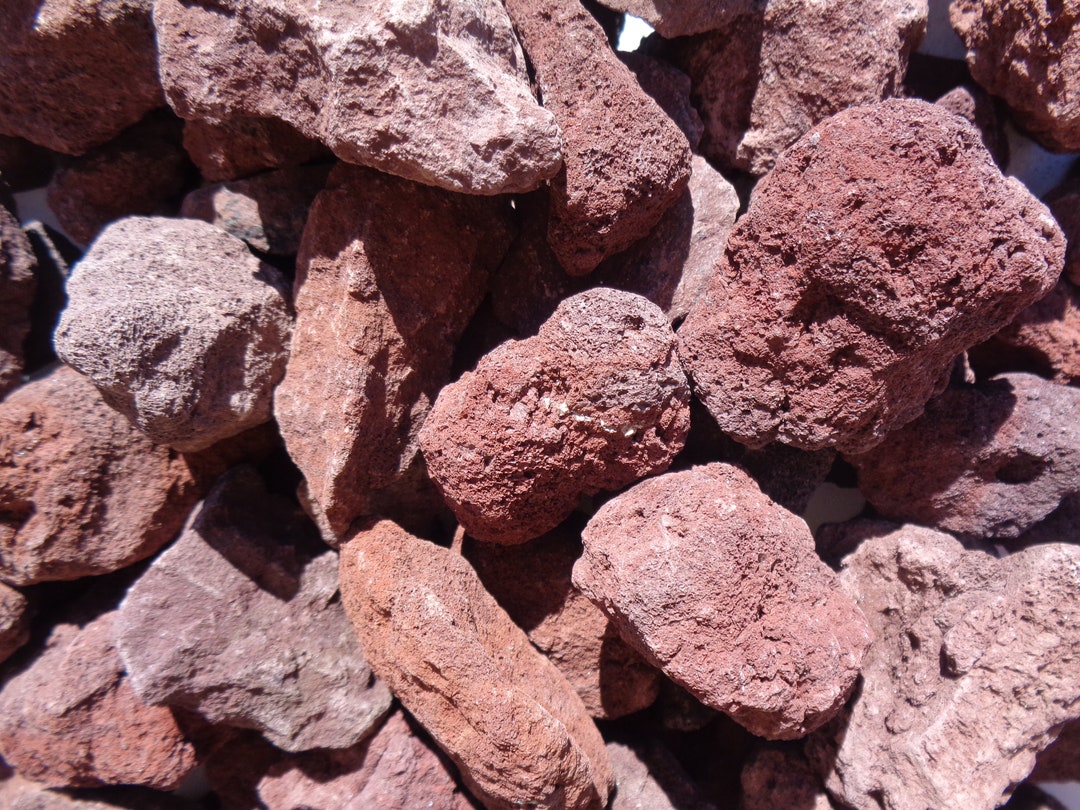 4lb Large Red Lava Rock, Aquarium Decor, Aquascape, Fish Tank, Planted Tank, Aquarium Rock