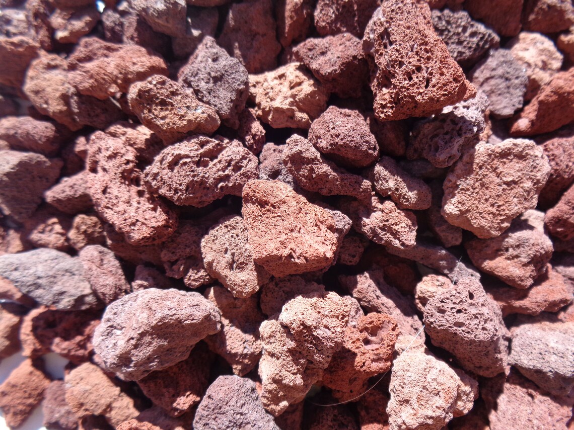 2 lb red lava rock aquarium decor aquascape fish tank Etsy