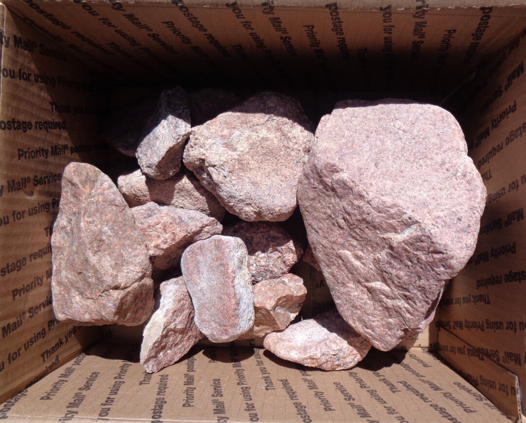 Box of Pink Granite Aquarium Decoraquascape Fish Tank Etsy
