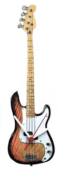 Bass Guitar Clock - Bass Guitars - Bass Guitar Clocks - Bass Guitar Gift - G5C