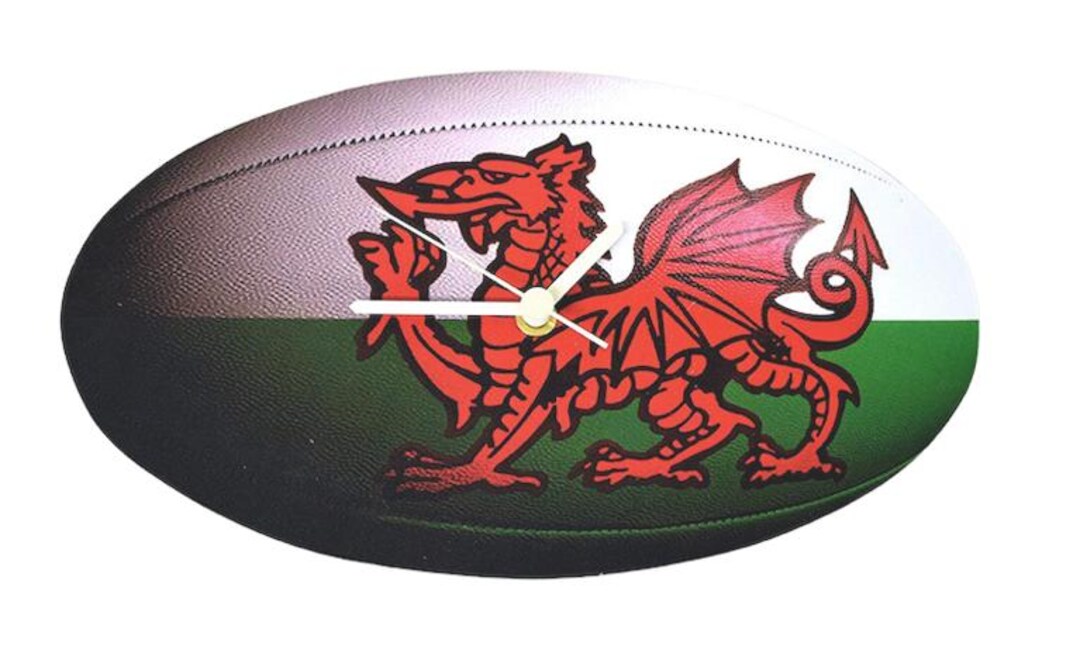 Insane Clock Rugby Welsh Rugby Clock - Welsh Rugby Gift - Wales Rugby Clock - Welsh Rugby ...