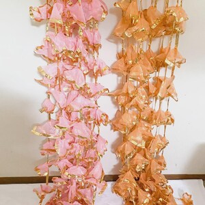Pack of 30, 50, 100 -5 Ft and 8 Feet Gota Frill Garlands in Shimmery ...