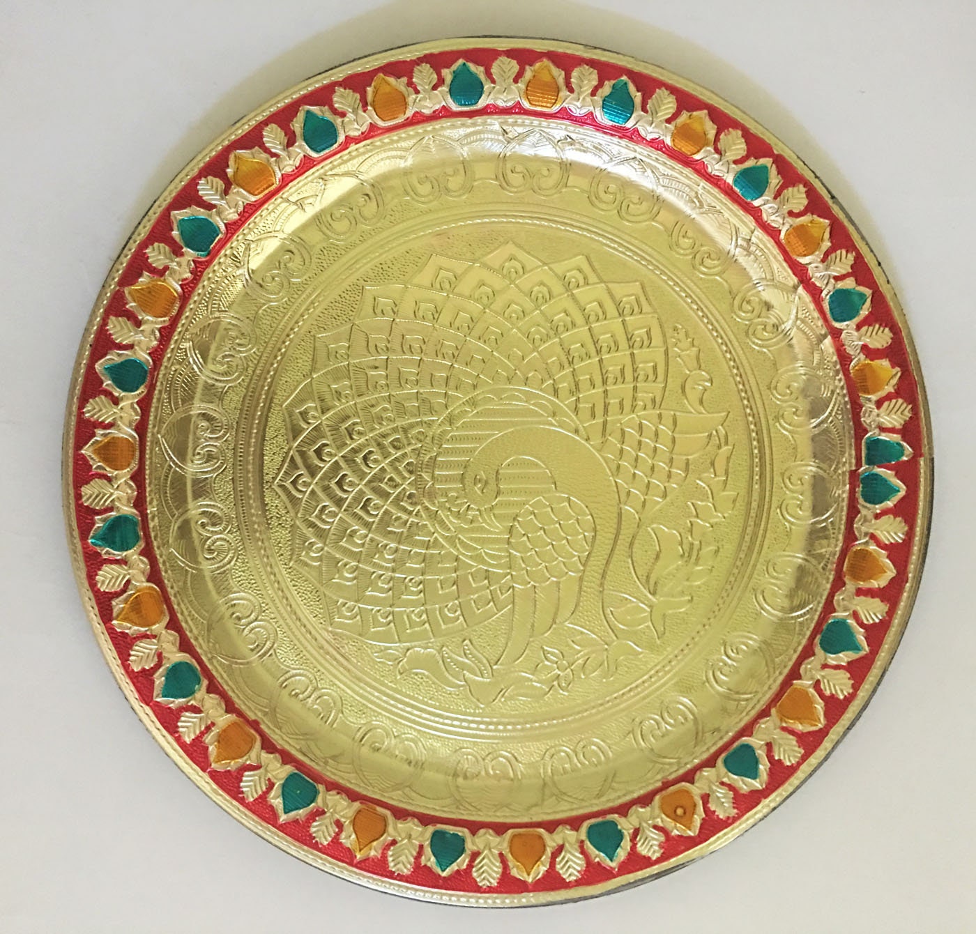 Pooja Thali Plate Mehndi Thaali Indian Wedding Raksha Etsy