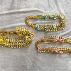 Packung mit 30,50,100 Milni Mala, Haar, Milni Girlande, Baarat Willkommensgeschenk, Baraat Swagat Mens Mala, Indisch, Hindu Hochzeit, Sikh/Punjabi Hochzeit