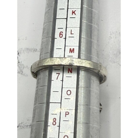 Silver Tone Statement Ring Elongated Filigree Des… - image 4