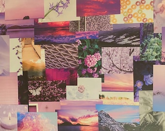 PURPLE Wall Collage // Collage Kit