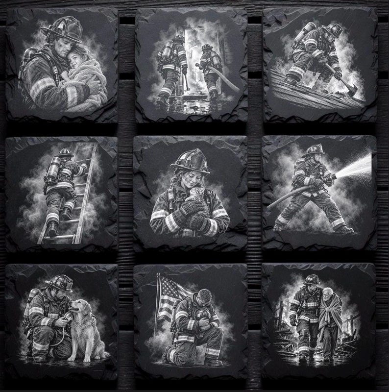 Laser Engraving PNG Bundle: 7000+ Files for Slate Coasters (lifetime ...