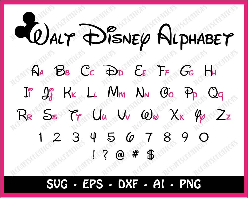 Download Disney font svg Walt Disney font svg Disney svg Disney | Etsy