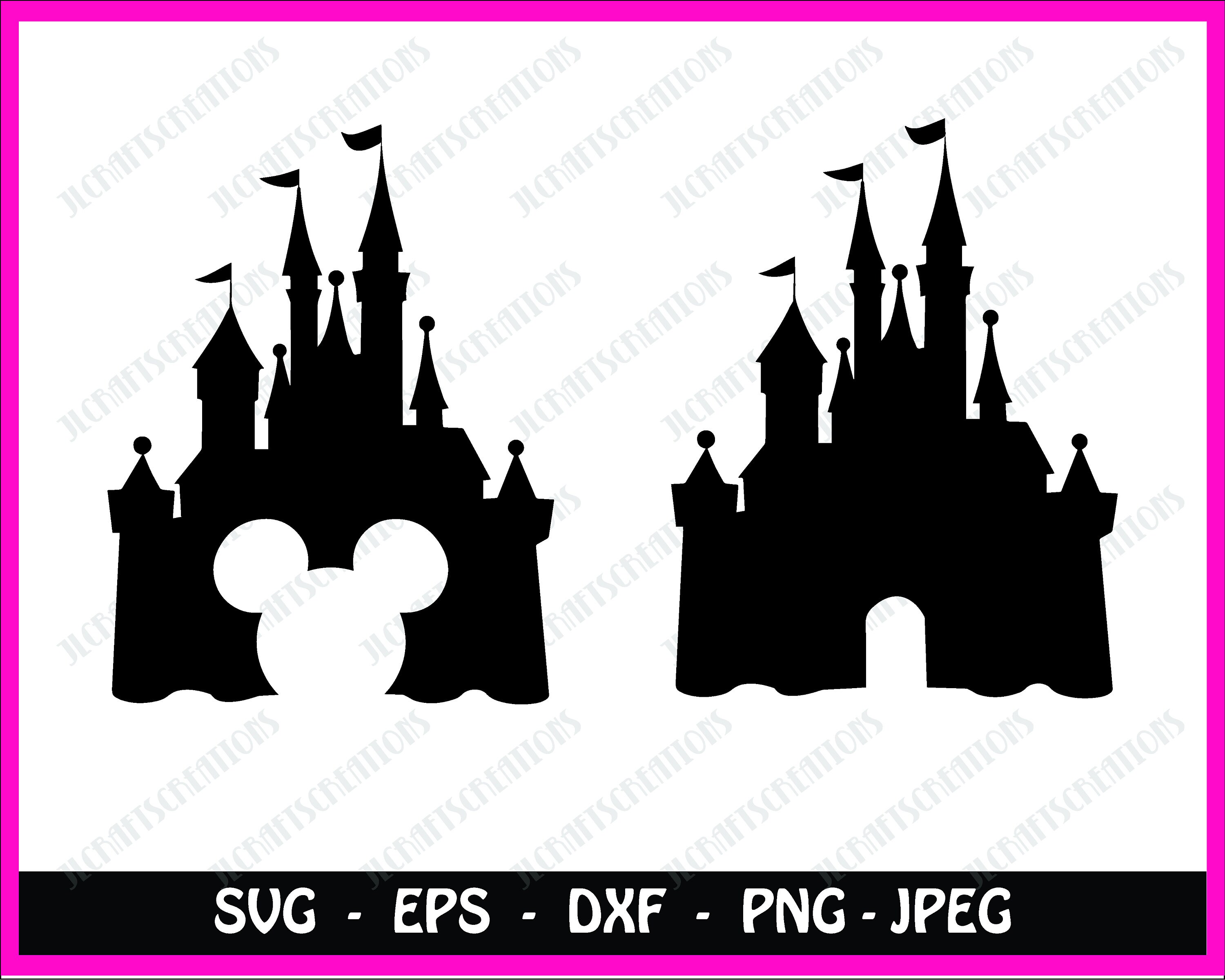 Free Free 231 Disney Castle With Mickey Ears Svg SVG PNG EPS DXF File
