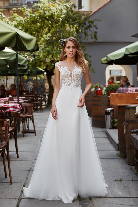 Collection 2019 Bridal Wedding Dress Wedding Dress Removable Etsy
