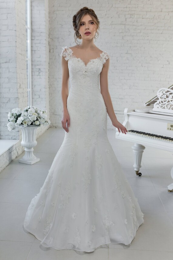 Wedding Dress Wedding Dress Wedding Dress Samanta Meerjungrau Etsy