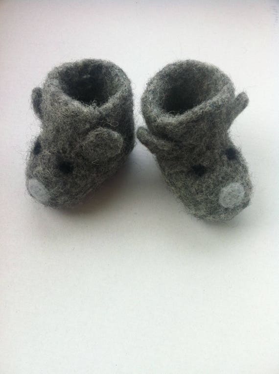grey baby boots